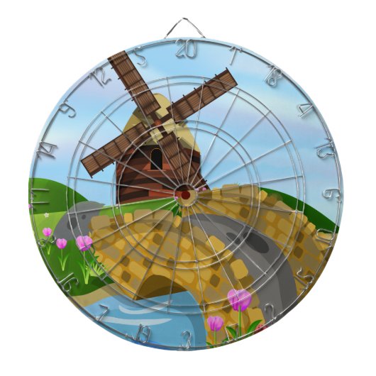 Holland Tulips Dartbord (Voorkant)