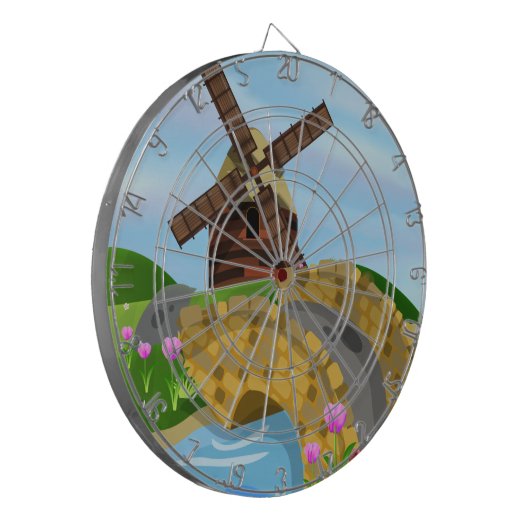 Holland Tulips Dartbord (Voorkant Links)