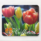 Holland Tulips Souvenir Mousepad Muismat (Voorkant)