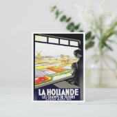 Holland tulp Briefkaart met vintage (Staand voorkant)