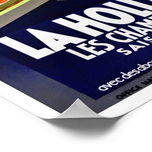 Holland tulp Poster met vintage (Hoek)