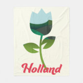 Holland Tulp Vakantie kunst Fleece Deken (Voorkant)