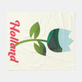 Holland Tulp Vakantie kunst Fleece Deken (Voorkant (Horizontaal))