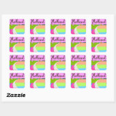 Holland velden reisposter vierkante sticker (Vel)