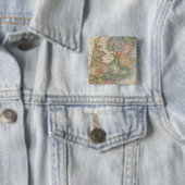 Holland Vierkante Button 5,1 Cm (In situ)