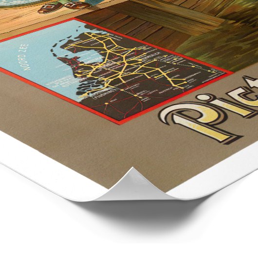 Holland vintage-Poster Poster (Hoek)