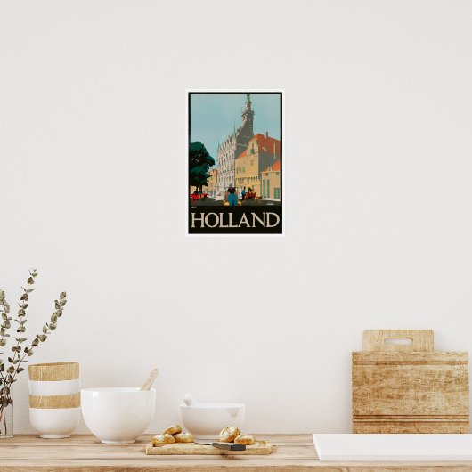 Holland vintage-Poster Poster (Keuken)