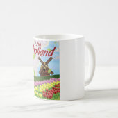 Holland vintage reisposter koffiemok (Voorkant rechts)