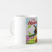 Holland vintage reisposter koffiemok (Voorkant links)