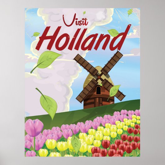 Holland vintage reisposter poster (Voorkant)