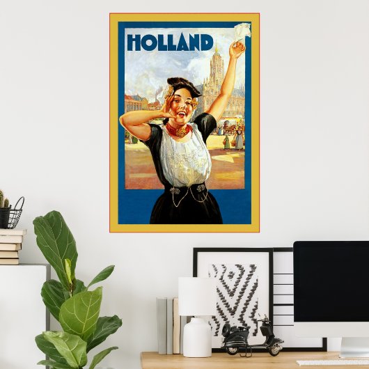 Holland ~ Vintage Travel Poster (Thuiskantoor)