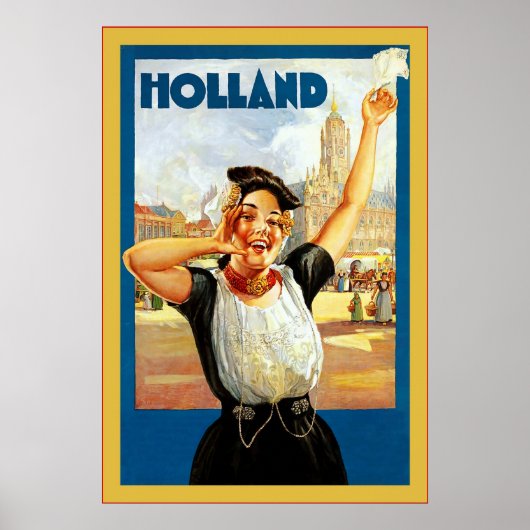 Holland ~ Vintage Travel Poster (Voorkant)