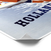Holland Vintage Travel Poster gerestaureerd (Hoek)