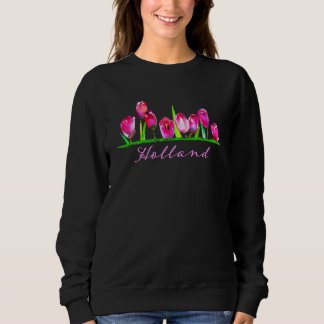 Holland Waterverf Tulip Flower Women Girls Floral Trui