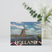 Holland Windmill Briefkaart (Staand voorkant)