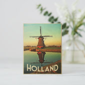 Holland Windmill Briefkaart (Staand voorkant)