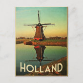 Holland Windmill Briefkaart (Voorkant)