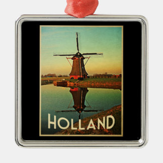 Holland Windmill Metalen Ornament