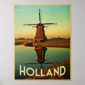 Holland Windmill Poster (Voorkant)