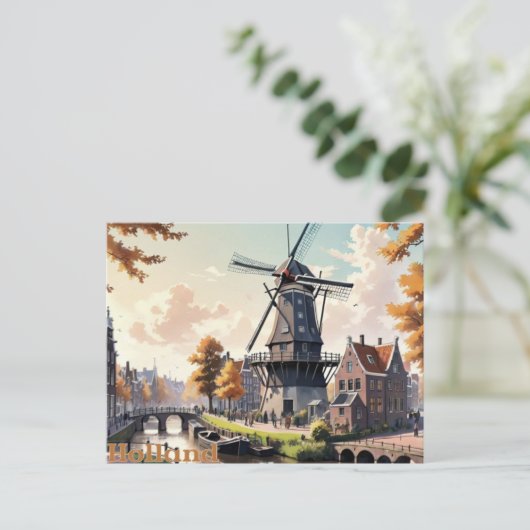  Holland Windmolen Briefkaart (Staand voorkant)