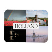 Holland windmolen landschappen reizen fotocollage magneet (Horizontaal)