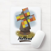 Holland windmolen reisposter muismat (Met muis)