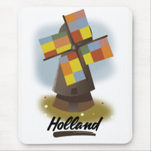 Holland windmolen reisposter muismat