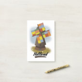 Holland windmolen reisposter post-it® notes (Op bureau)