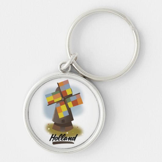 Holland windmolen reisposter sleutelhanger (Voorkant)