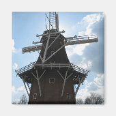Holland Windmolen Silhouet Koelkast Magneet (Voorkant)