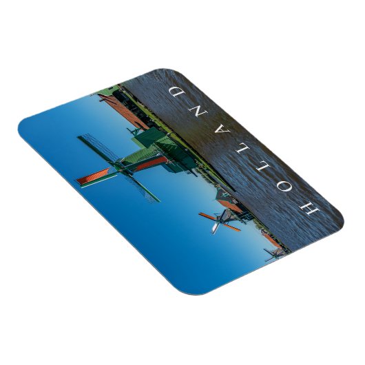 Holland windmolens uitzicht koelkast magneet (Rechterzijde)