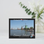 Holland Zaanse Schans Windmil 3D Anaglyph Briefkaa Briefkaart (Staand voorkant)
