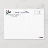 Holland Zaanse Schans Windmil 3D Anaglyph Briefkaa Briefkaart (Achterkant)