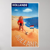 Hollande - Netherlands Vintage Poster (Voorkant)
