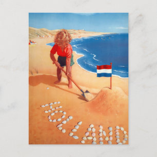 Hollande - Netherlands Vintage Poster Briefkaart