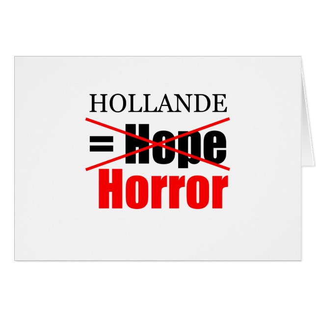 Hollande Not Hope = Horror!!!!!!!!!!!!!!! (Voorkant Horizontaal)