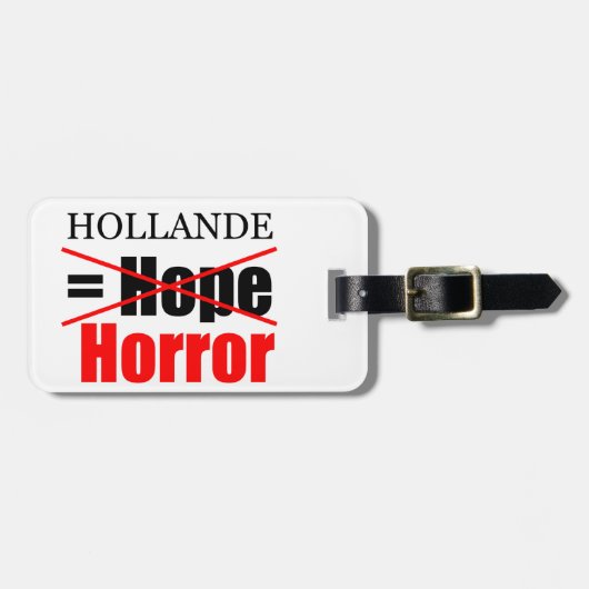 Hollande Not Hope = Horror - Bagagelabel (Voorkant horizontaal)