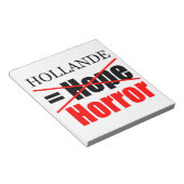 Hollande Not Hope = Horror - laptop Notitieblok (Schuin)