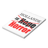Hollande Not Hope = Horror - laptop Notitieblok (Linkerzijde)
