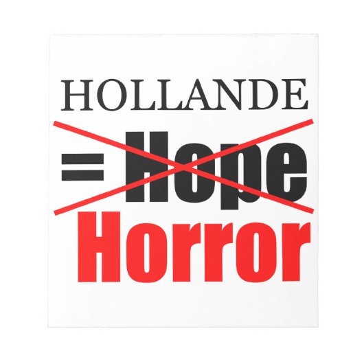 Hollande Not Hope = Horror - laptop Notitieblok (Voorkant)
