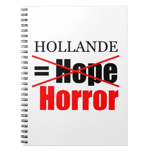 Hollande Not Hope = Horror - Notitieboek (Voorkant)