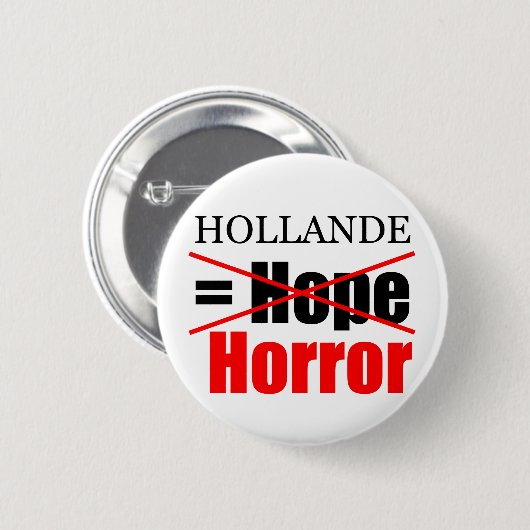 Hollande Not Hope = Horror - R Button (Voorkant /achterkant)