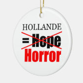 Hollande Not Hope = Horror - R Ornament (Links)