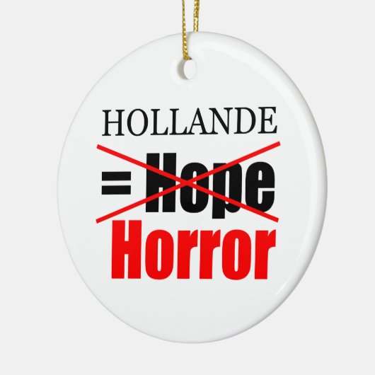 Hollande Not Hope = Horror - R Ornament (Links)