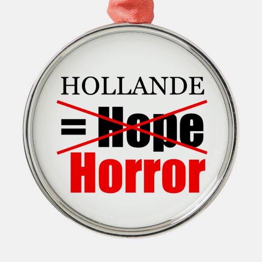 Hollande Not Hope = Horror - R Ornament (Voorkant)
