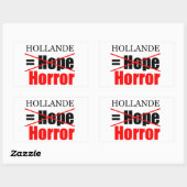Hollande Not Hope = Horror - R Sticker (Vel)