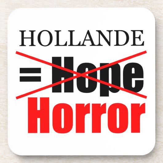 Hollande Not Hope = Horror - Square Onderzetter (Voorkant)