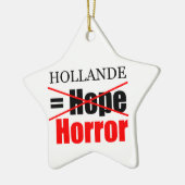 Hollande Not Hope = Horror - Star Ornament (Links)