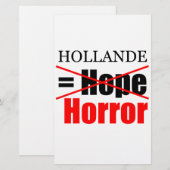 Hollande Not Hope = Horror - Stationery Briefpapier (Voorkant / Achterkant)