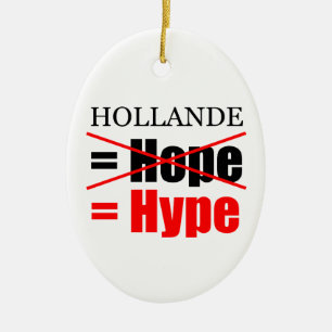 Hollande Not Hope = Hype!!!!!!!!!!!!!!!!!!!!!!!!!! Keramisch Ornament